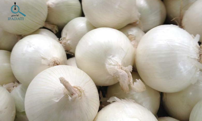 فوائد البصل الأبيض 