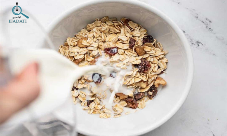 فوائد الشوفان مع الحليب